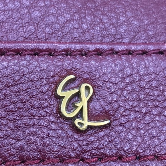 Elliott Lucca Burgundy Gwen Crossbody Pebble Leather Handbag  Super Soft - Picture 6 of 12